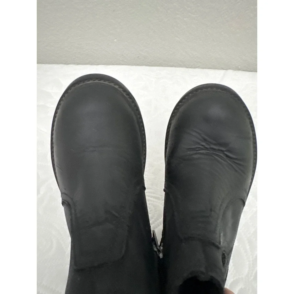 UGG Bolden Black Leather Waterproof Chelsea Boots Toddler Size 12